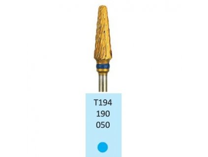Tvrdokovová fréza s titanovou vrstvou - kónus zakulacený, T194190, 5mm