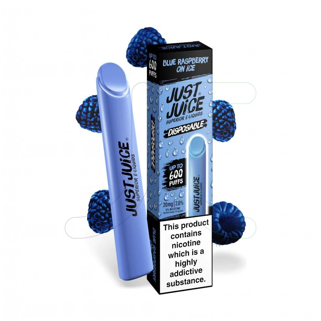 just juice disposable pods just juice disposable vape pen 20mg blue raspberry on ice