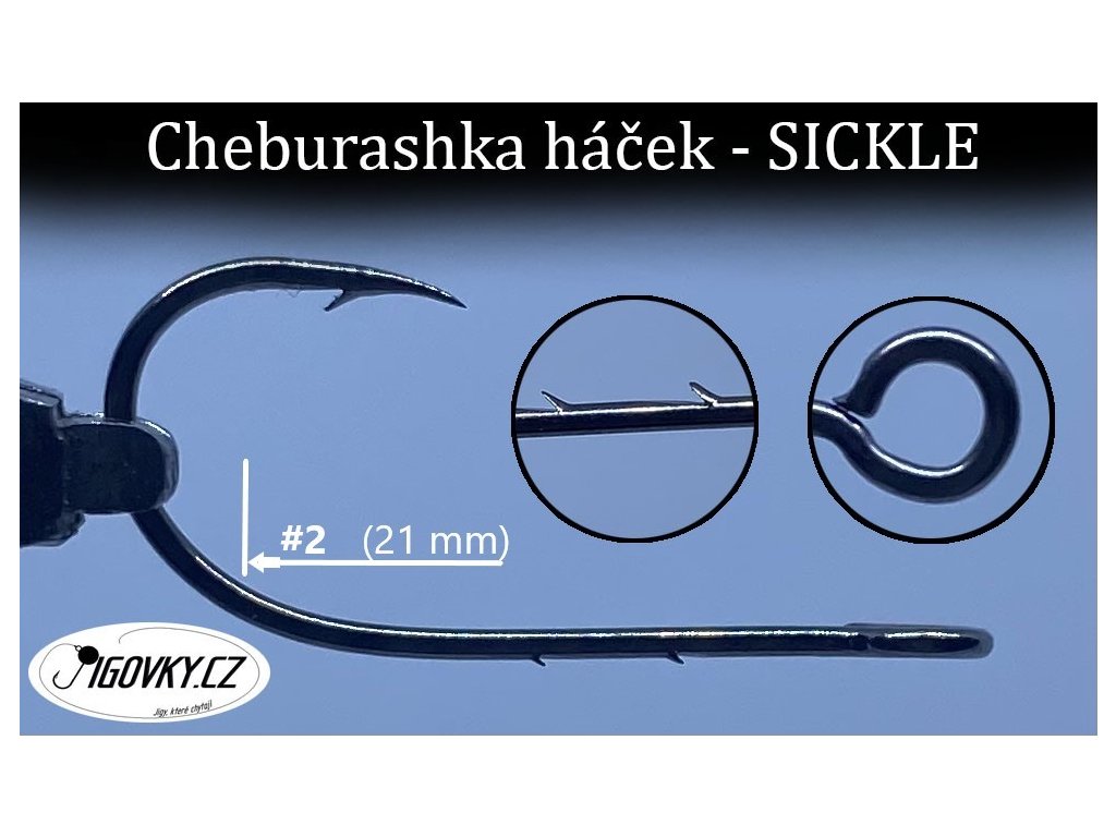 Cheburashka háček - SICKLE, #2, 10 ks 25542519 8594203483644 jigovky.cz