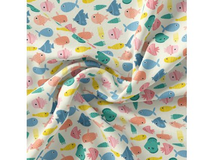 fish party fabric