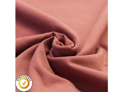 Organic Cotton Jersey Fabric Clay Pink 1800x1800