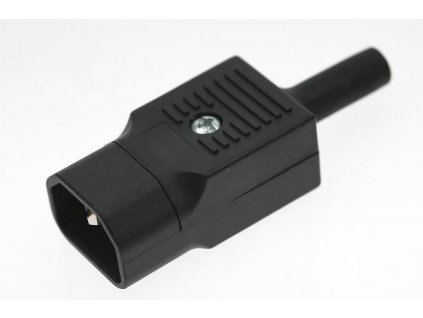 BULGIN Vidlice 230V/10A kabelová přístrojová přímá IP20 černá