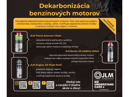 JLM dekarbonizacia benzinovych motorov