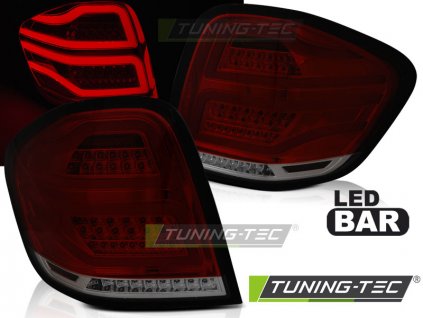 Zadní světla LED s LED blinkrem Mercedes-Benz M W164 09-11 červená/kouřová