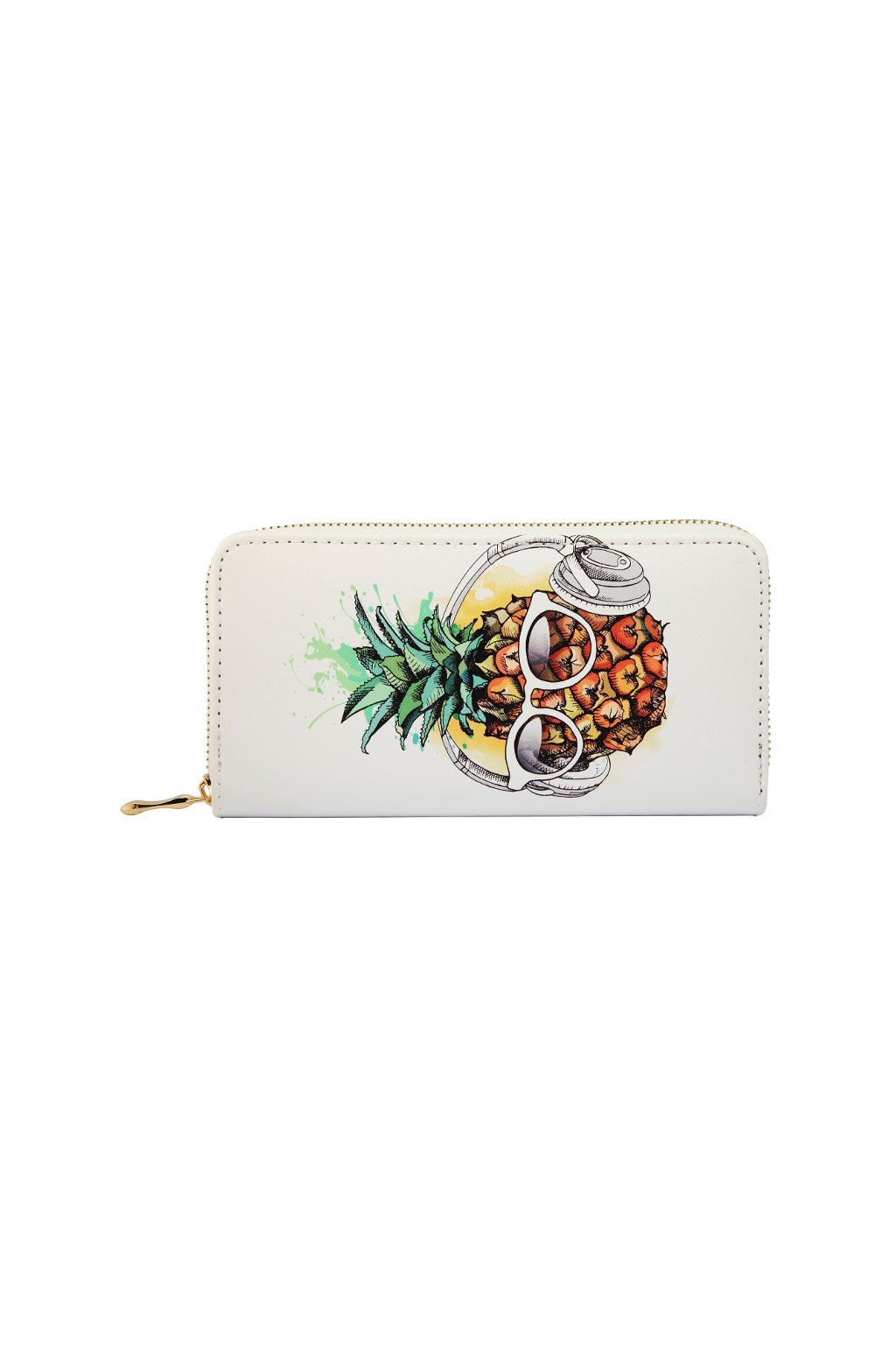 Bílá peněženka Ananas