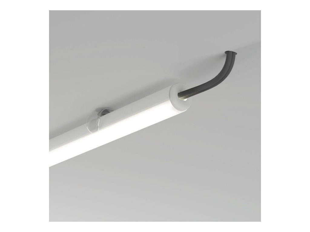 Záslepka s otvorem KLUŚ PIKO-O-OTW pro LED hliníkové profily |bíla