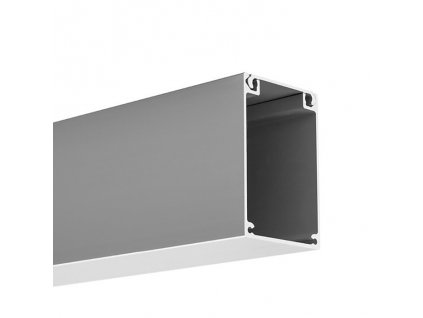 LED hliníkový profil KLUŚ BOX |stříbrná anoda
