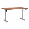 Výškově nastavitelný stůl OfficeTech B, 120 x 80 cm - šedá podnož  + doprava ZDARMA