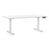 Výškově nastavitelný stůl OfficeTech C, 160 x 80 cm - bílá podnož  + doprava ZDARMA