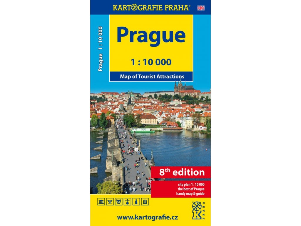 2259 4 prague map of tourist attractions 1 10 000