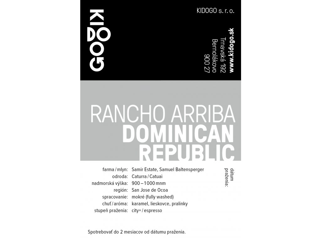 Kidogo etikety Rancho Arriba
