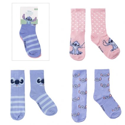 Detské ponožky, 3- balenie Lilo & Stitch