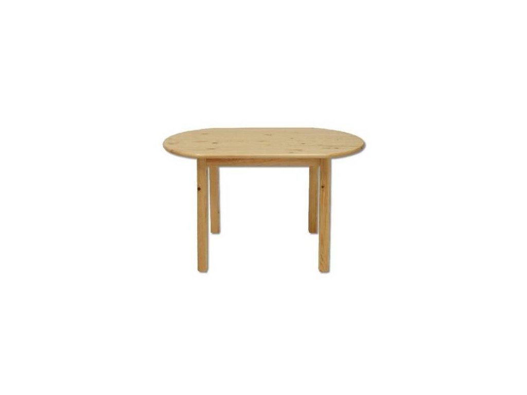 Oválný dřevěný jídelní stůl z masivu KIK 106 150x75x75 cm