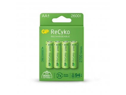 Újratölthető akkumulátorok GP ReCyko 2700 Series LR6 2600 mAh 1,2 V AA