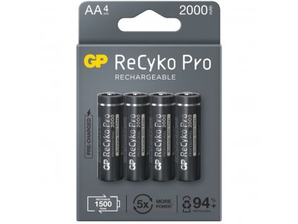 Újratölthető akkumulátorok GP ReCyko Pro LR6 2000 mAh 1,2 V AA