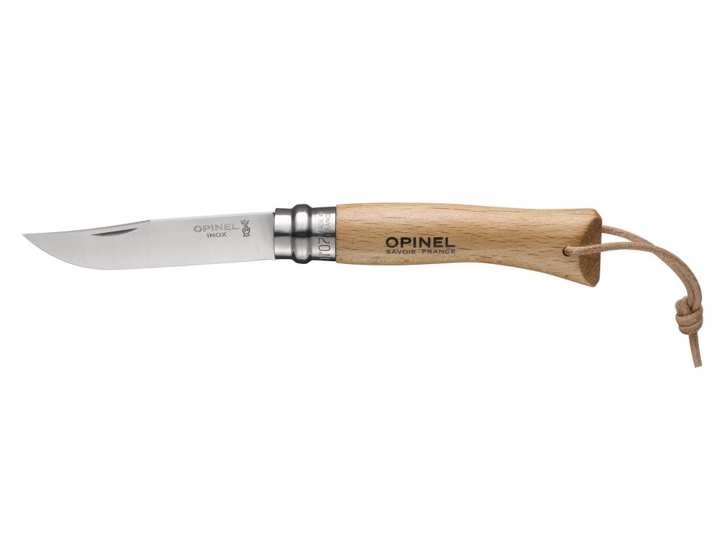 Zavírací nůž VRI N°07 Inox 8 cm bukový + poutko, OPINEL