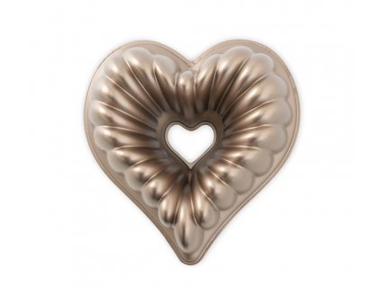 Forma na bábovku Srdce karamelová 2,4 l , NORDIC WARE
