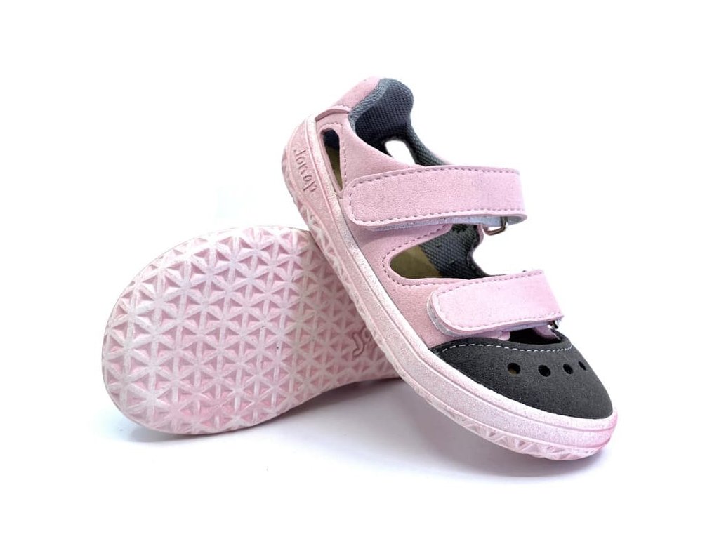 barefoot sandále jonap fela světle růžová