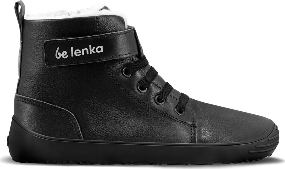 BeLenka Dětské zimní barefoot boty Be Lenka Winter Kids - All Black Velikost: 36