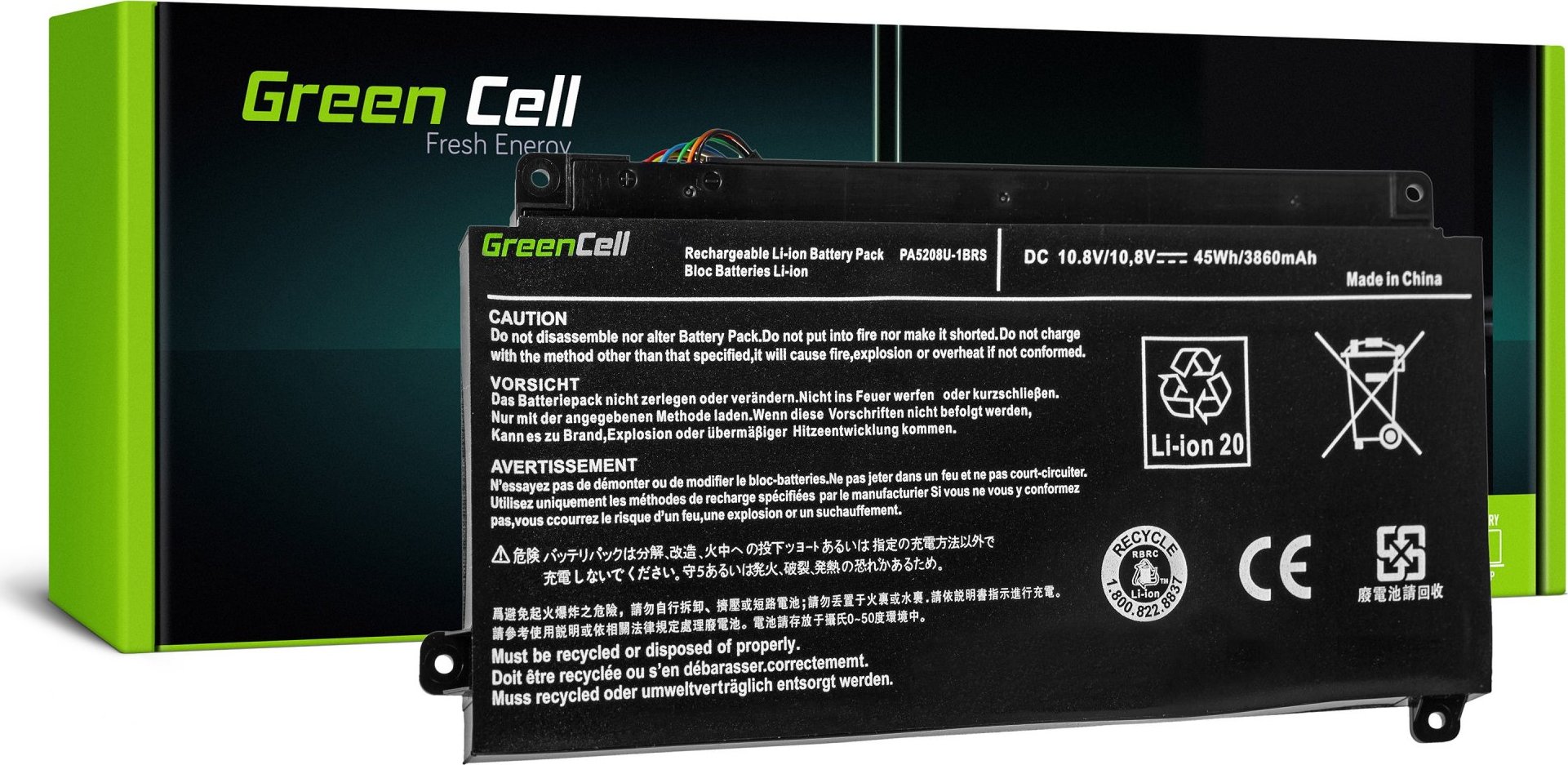 GREEN CELL Batéria do notebooku Toshiba Satellite Radius 15 P50W P55W, Toshiba ChromeBook 2 CB30-B