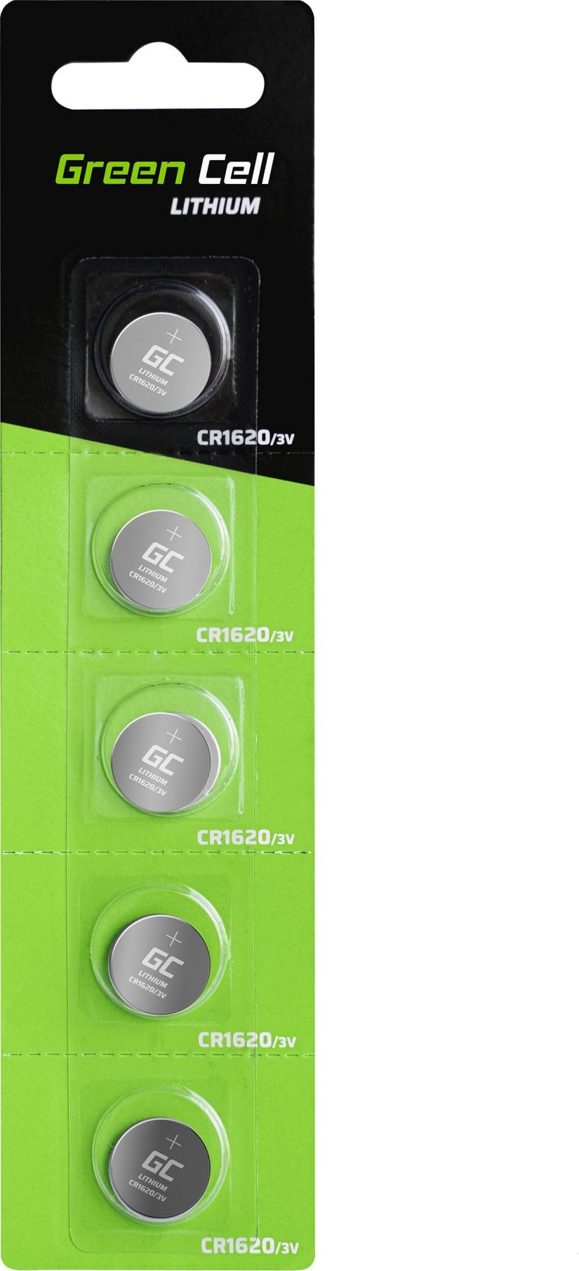 5x Green Cell CR1620 batéria lítiová batéria 3V 70 mAh