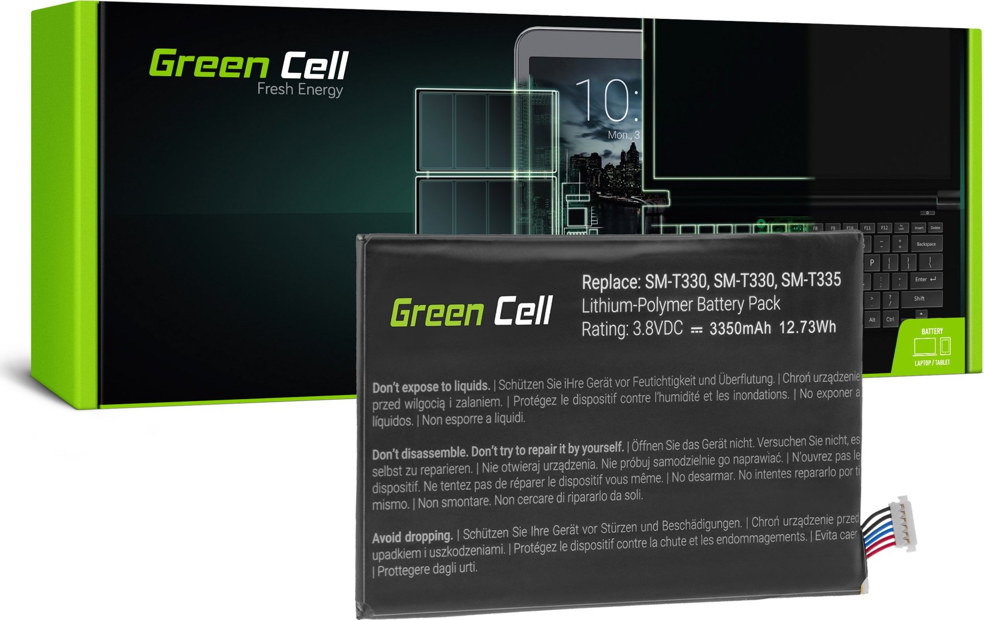 GREEN CELL Batéria do tabletu EB-BT330FBU pre Samsung Galaxy Tab 4 8.0 T330 T331 T337