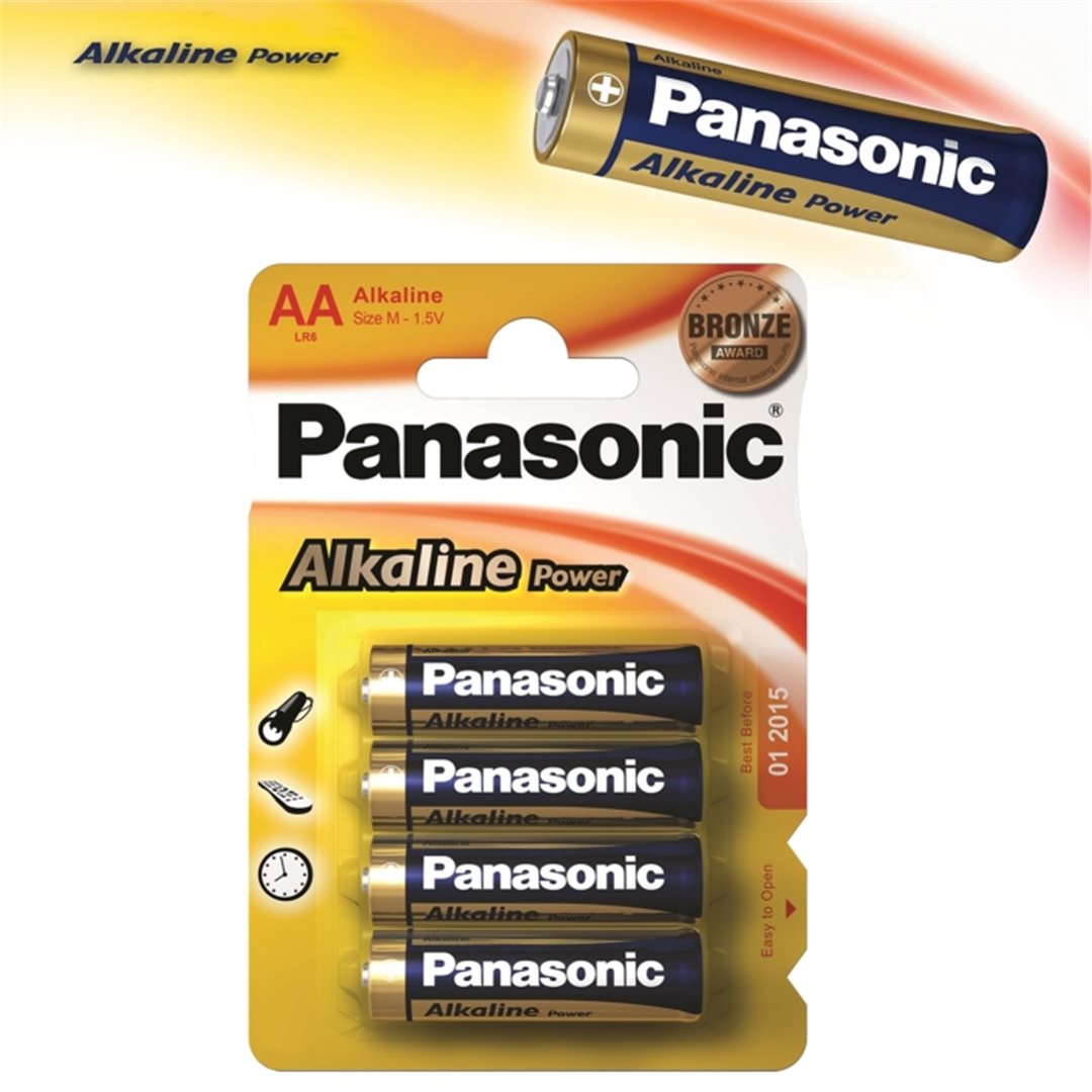 4x batéria Panasonic AA Alkaline Power