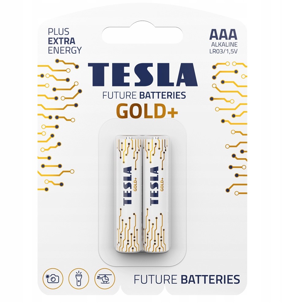 Tesla - batérie AAA GOLD+, 2ks, LR03