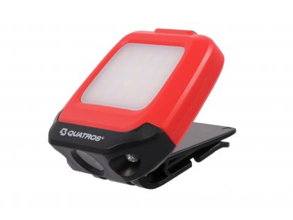 Čelová svítilna LED, se senzorem a klipem s magnetem - QUATROS QS16153