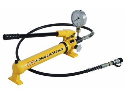 Ruční hydraulická pumpa dvourychlostní, tlak 20 bar, s tlakoměrem - HHB-700B
