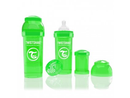 Twistshake Antikoliková fľaša 260ml Green
