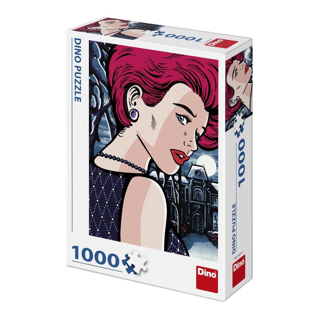 Puzzle POP ART - TAJEMNÁ ŽENA 1000