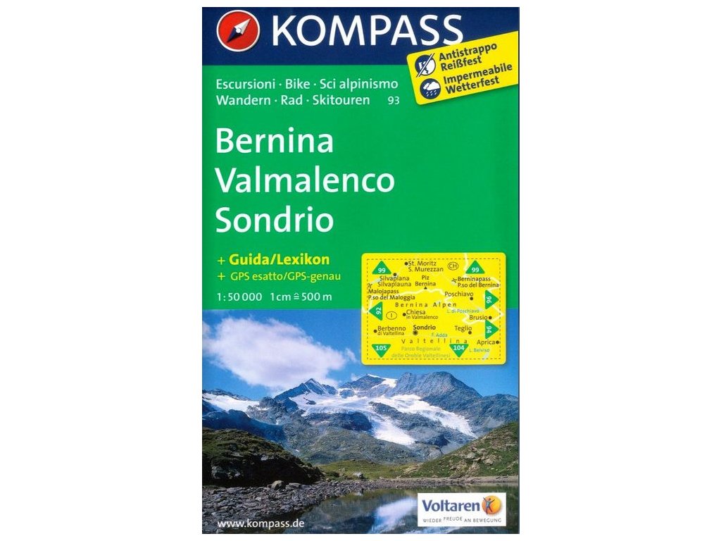 Bernina, Valmalenco, Sondrio (Kompass - 93)