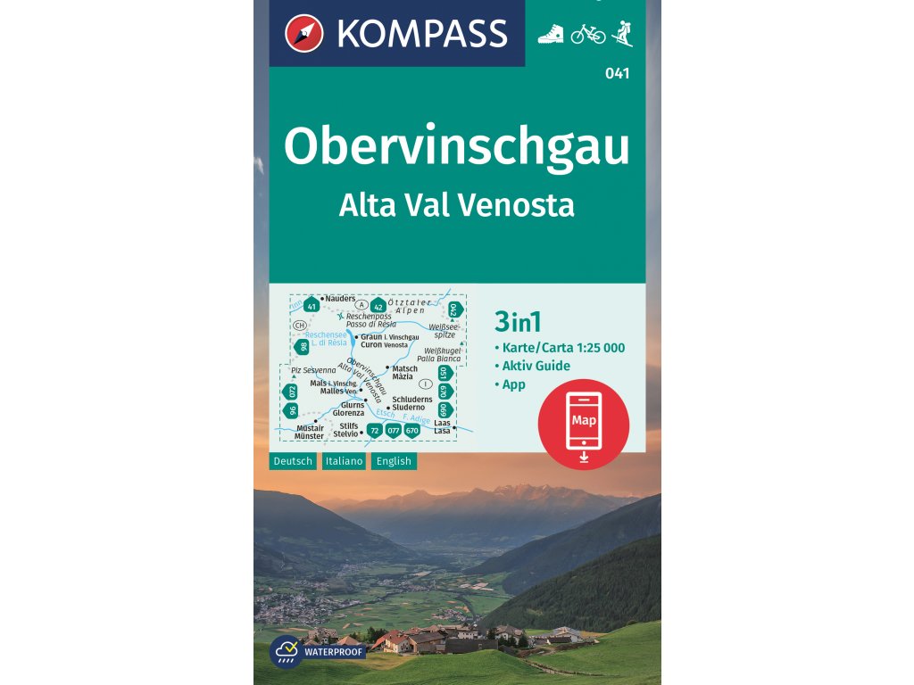 Obervinschgau, Alta Val Venosta (Kompass - 041)