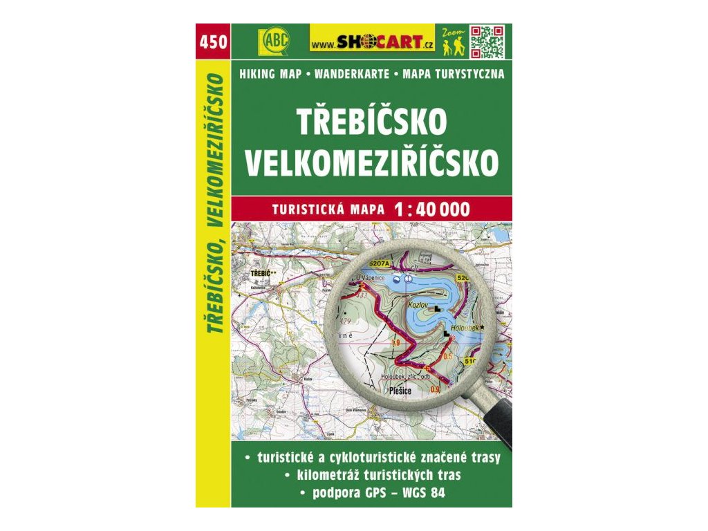 Třebíčsko, Velkomeziříčsko - turistická mapa č. 450
