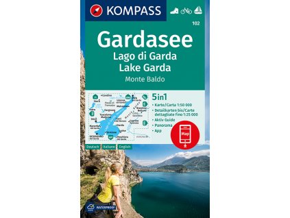 Lago di Garda, Gardasee, Monte Baldo (Kompass - 102)