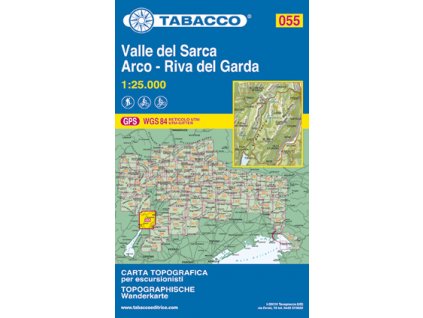 Valle del Sarca, Arco, Riva del Garda (Tabacco - 055)