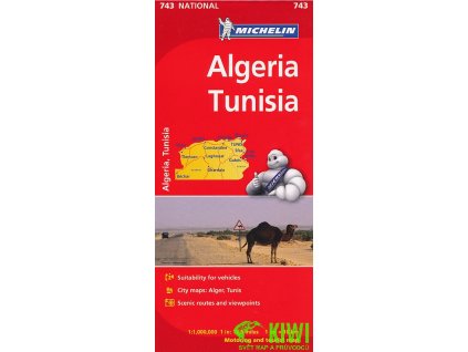 mapa Algérie-Tunisie (Alžírsko, Tunisko) 1:1 mil.