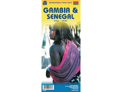 mapa Senegal, Gambia 1:740 t.  ITM