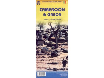 mapa Cameroon,Gabon 1:1,5 mil.,1:950 t. ITM