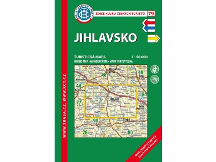 Jihlavsko -  mapa KČT č.79