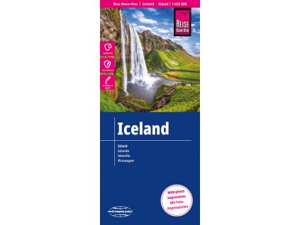mapa Iceland (Island) 1:425 t.