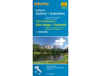cyklomapa Sudtirol, Dolomiten, Alto Adige (RK-STO2) 1:100 t.