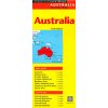 mapa Australia 1:7,7 mil.+ Sydney,Melbourne,Brisbane,Perth, Ade