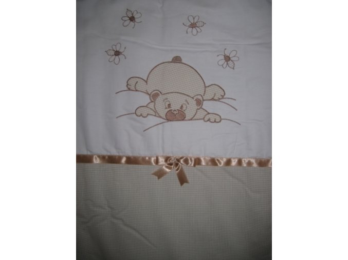 Szeko súprava posteľnej bielizne Medvedík Makaó, béžová