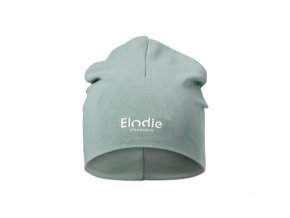 Elodie Details Čiapka bavlnená Beanie Logo 2023 - Pebble Green