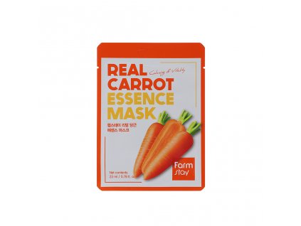 Real Carrot essence  mask - hydratační, vyživující pleťová maska s extraktem z mrkve