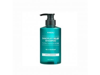 Kundal Dandruff Relief Shampoo Apple Green Tea - šampon proti lupům s vůní jablka a zeleného čaje