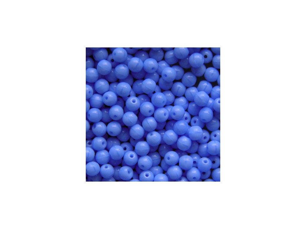 Korálky mačkané - kulička 7 mm - 33010 modrá