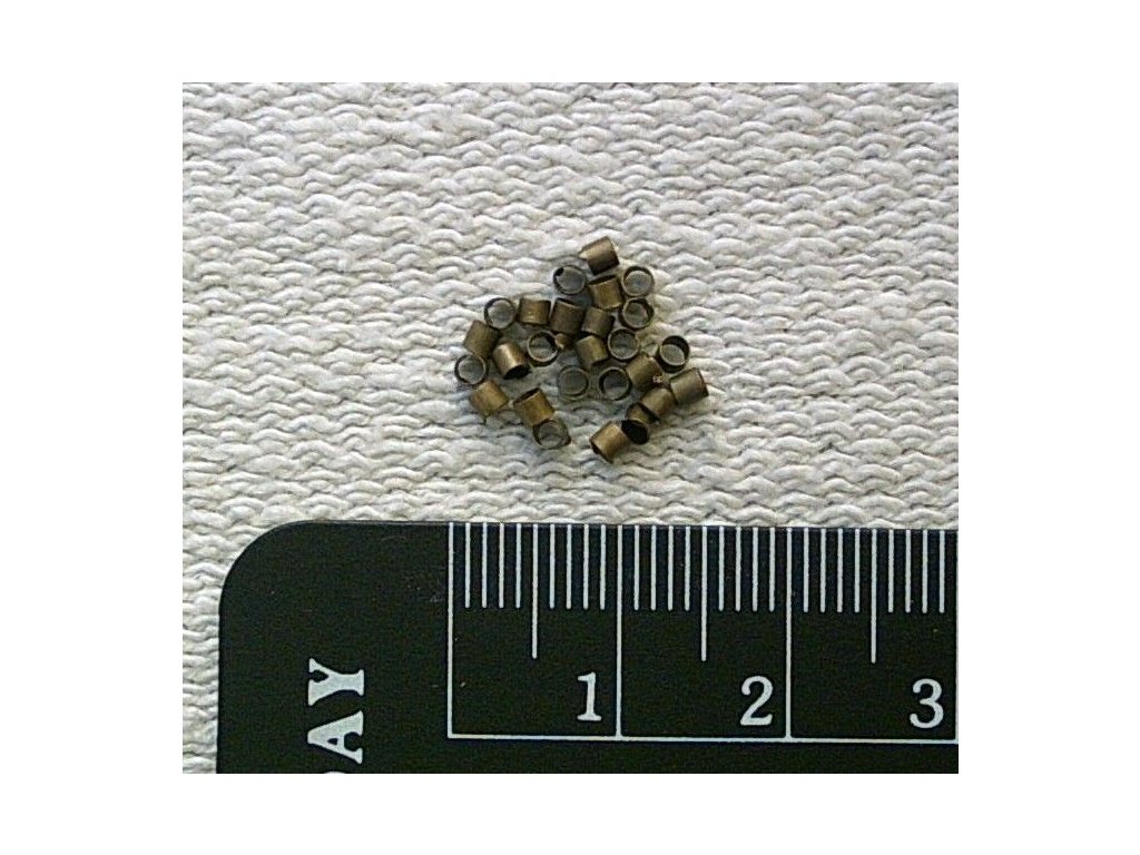 Zamačkávací rokajl - sekaný 2,0 starozlatý (1 gram)